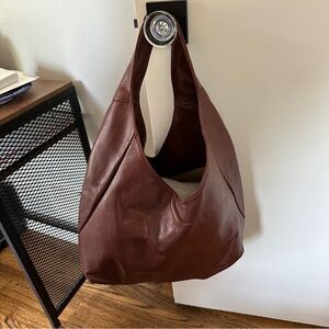 Vera Pelle Italian leather hobo shoulder bag